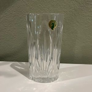 Waterford Crystal Oval Vase Castleton 6” Tall See Description.